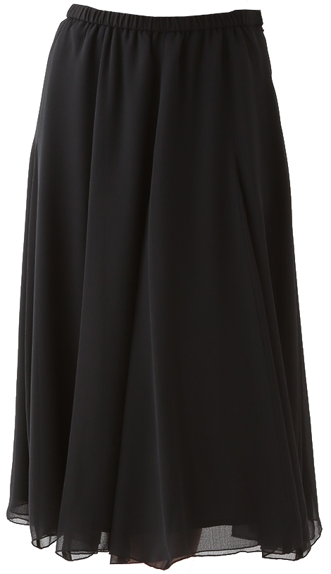 シフォンレイヤードスカート [クリスチャンオジャールレギュラーサイズ M] ブラック 独特な風合いのシフォン素材を重ねたレイヤードスカート。透け感のある素材をレイヤードすることでより動きのあるアイテムに仕上がっています。これからの季節に活躍するフェミニンさたっぷりの一着です。※裏地付き、サイドファスナ― 商品コード: PRHEC14290
