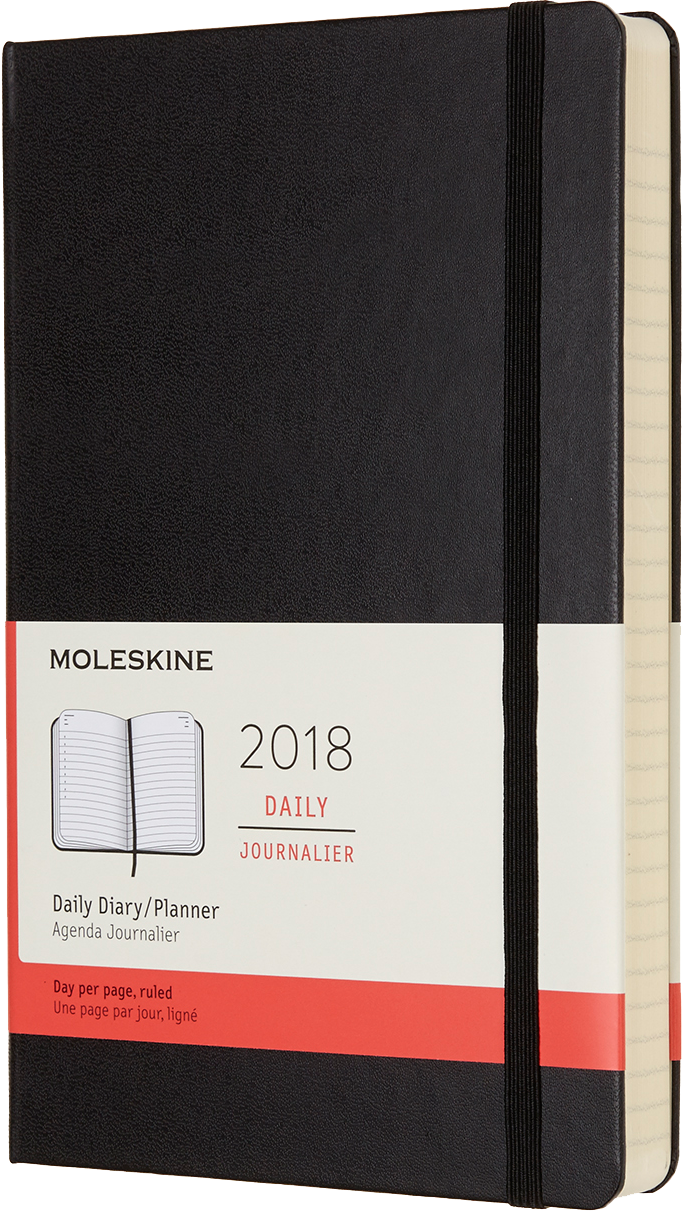 MOLESKINE 2018年 12ヶ月 デイリー - ブラック
