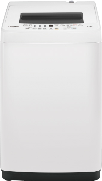 ハイセンス 4．5kg全自動洗濯機 オリジナル ホワイト HWE4502
