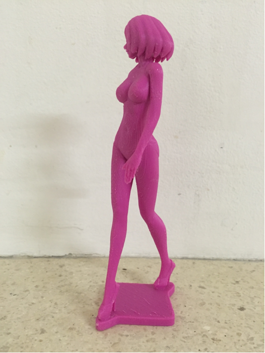 3Dプリンターで作った女性