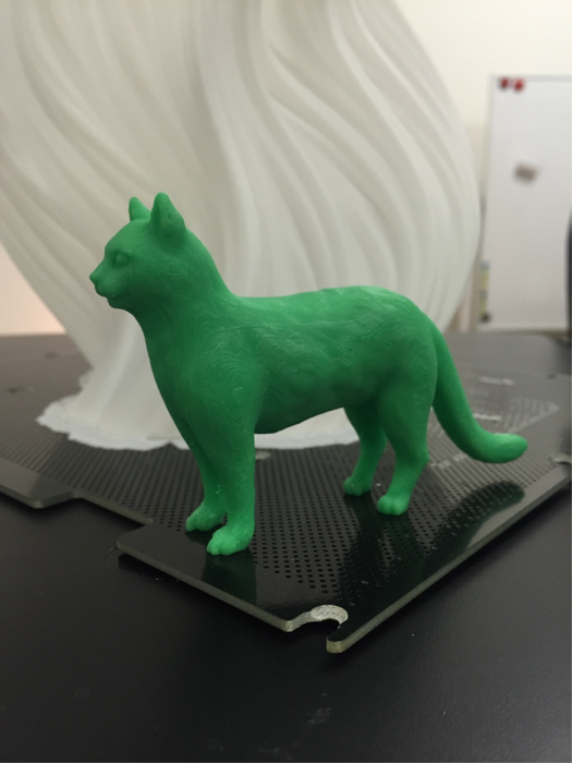 3Dプリンターで作った猫