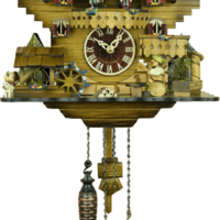 クォーツ式鳩時計手作り感が良い山小屋「木こりの休憩」 490QMT株式会社森の時計