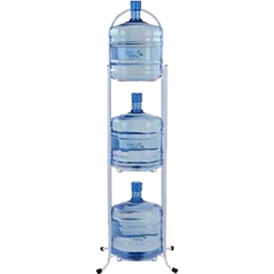アクアクララ/3段ボトルラック ボトルを3個積み重ねられるオリジナルボトルラック。 立体的に置けるので場所をとりません。