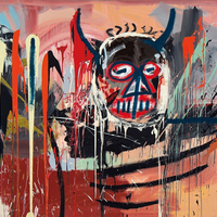 Jean-Michel Basquiat (1960-1988), Untitled, 1982. Acrylic on canvas. 94 x 197 in. (238.7 x 500.4 cm.)

zozoの社長が62億で買った作品。