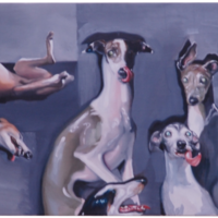 林 祐衣
The ceramic dogs
2016
oil on canvas
24.2×33.3cm (F4)
48,600 円（税込）